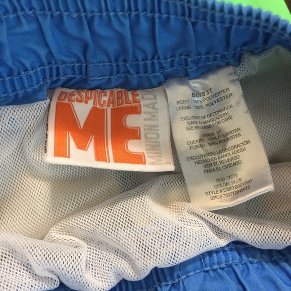 "Despicable Me" & OP Blue & Green Striped Swimsuits, Boys 3T - Picture 5 of 5